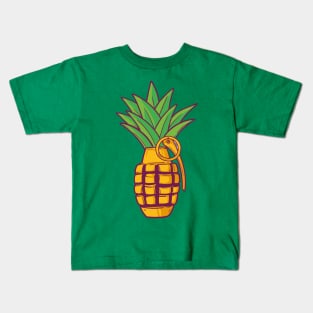 Pineapple Bomb Grenade Vitamine Kids T-Shirt